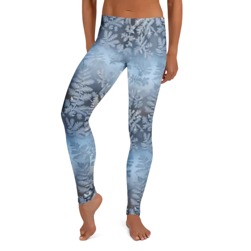 Winter Fronds on a Leggings