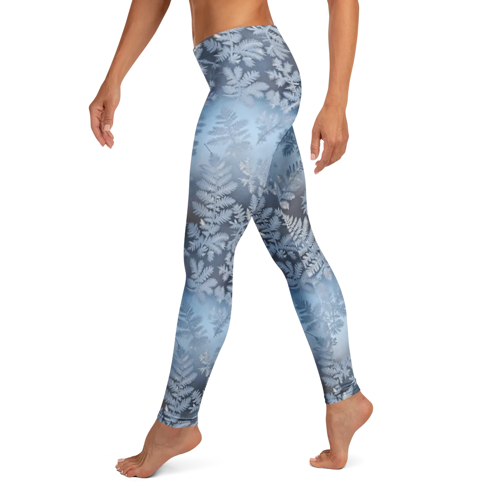Winter Fronds on Leggings — Left