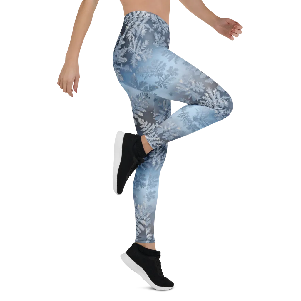 Winter Fronds on Leggings — Right