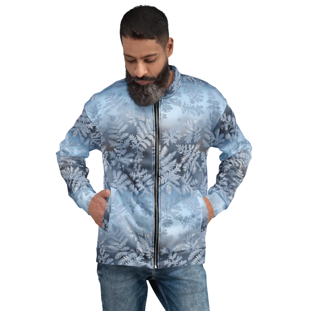 Winter Fronds on Bomber Jacket — Front