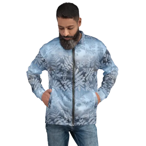 Winter Fronds on a Bomber Jacket