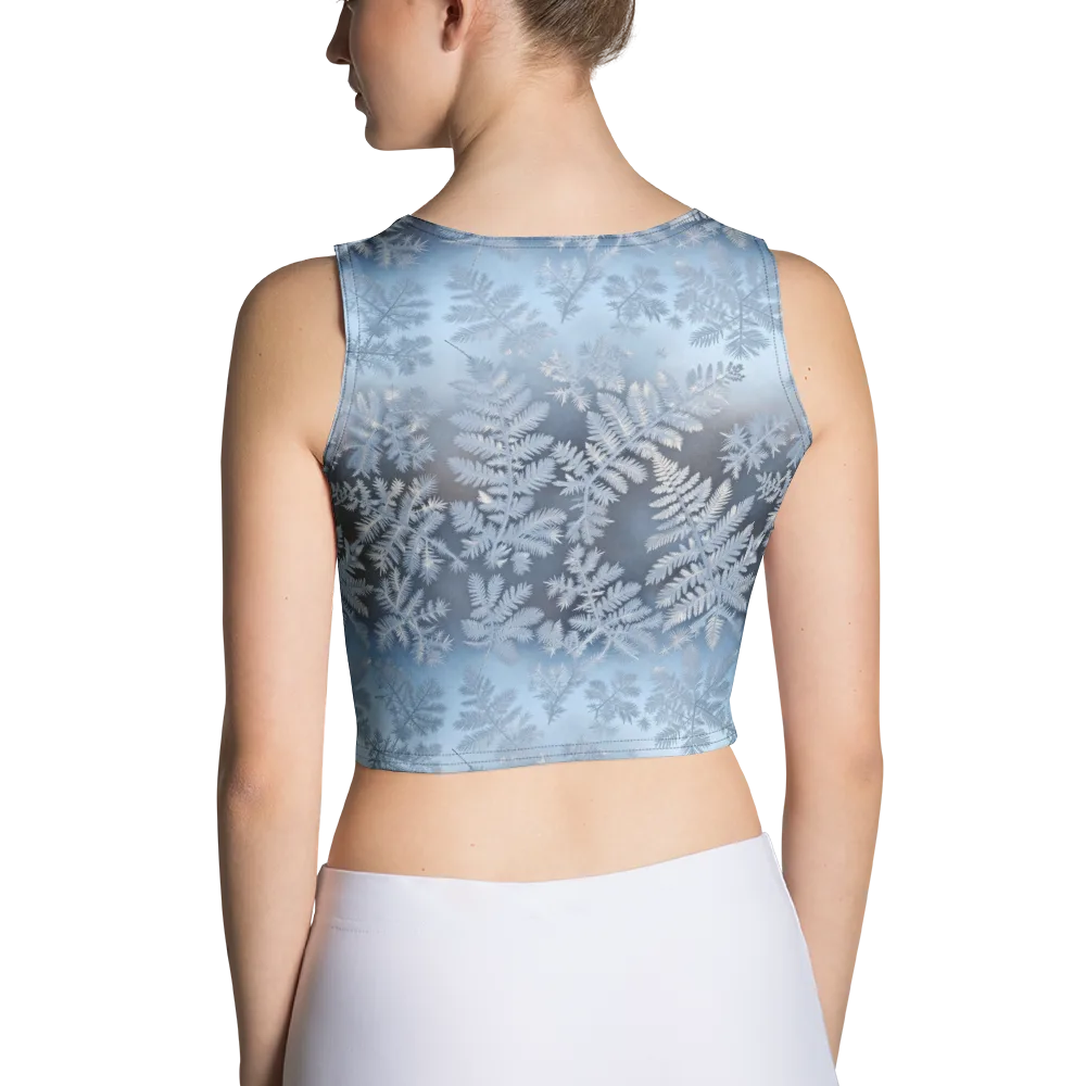 Winter Fronds on Crop Top — Back