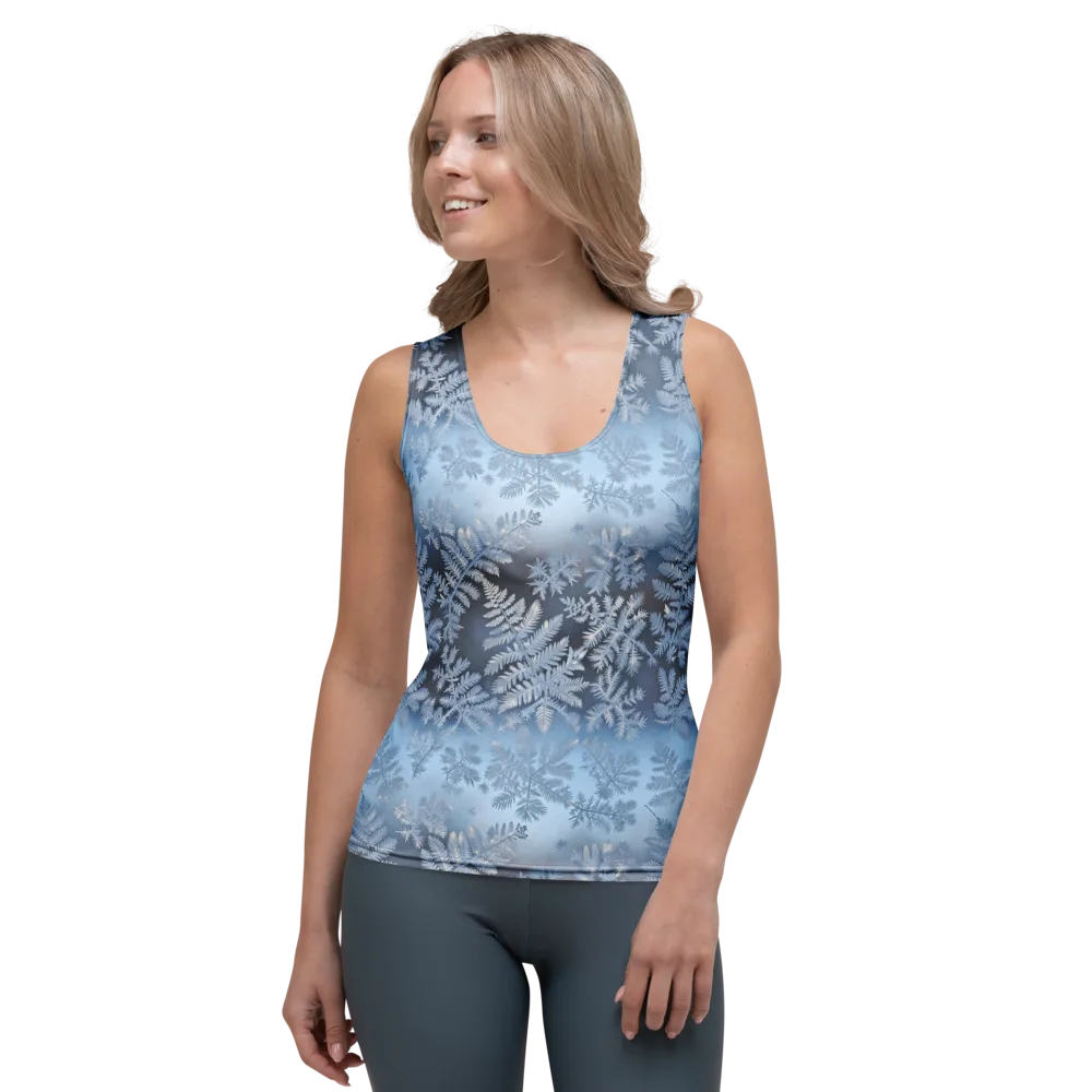 Winter Fronds on Women's Tank Top — Front