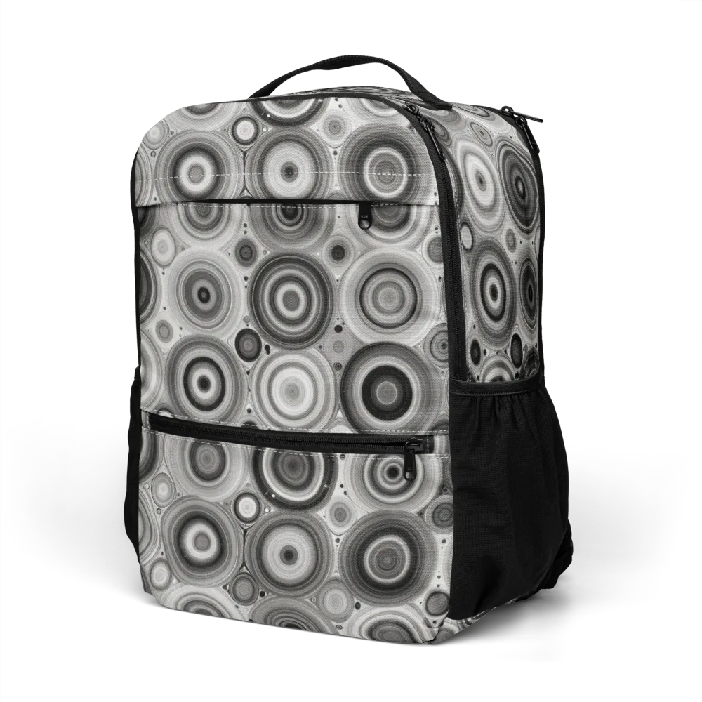 Monochrome Orbits on Utility Backpack — Left Front