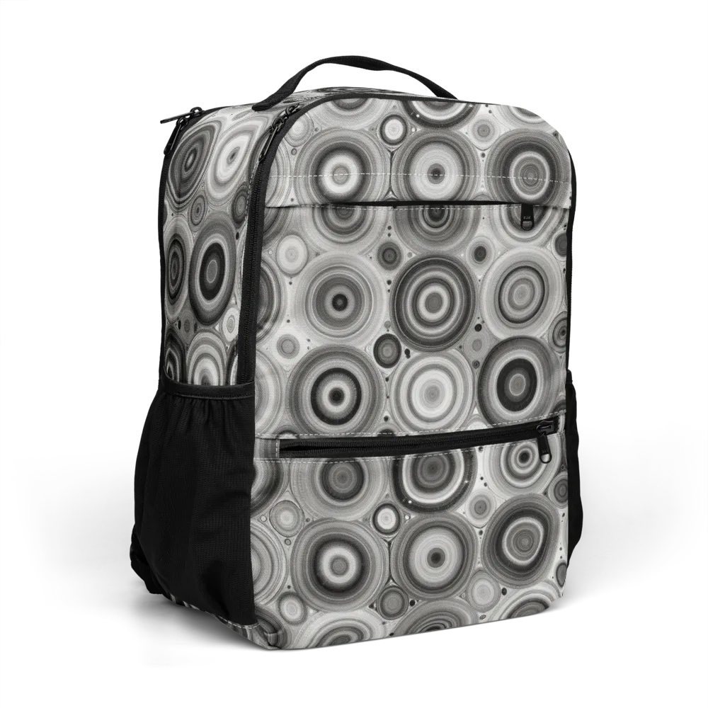 Monochrome Orbits on Utility Backpack — Right Front