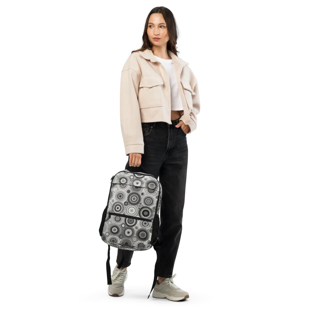 Monochrome Orbits on Utility Backpack — Front