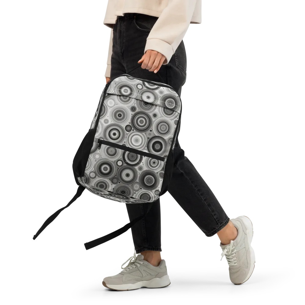 Monochrome Orbits on Utility Backpack — Front