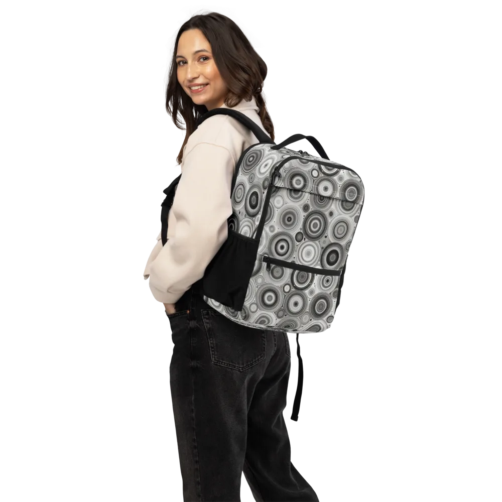 Monochrome Orbits on Utility Backpack — Back