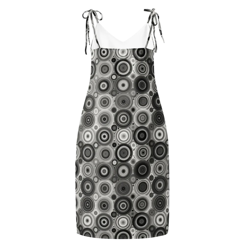 Monochrome Orbits on Slip Dress — Back
