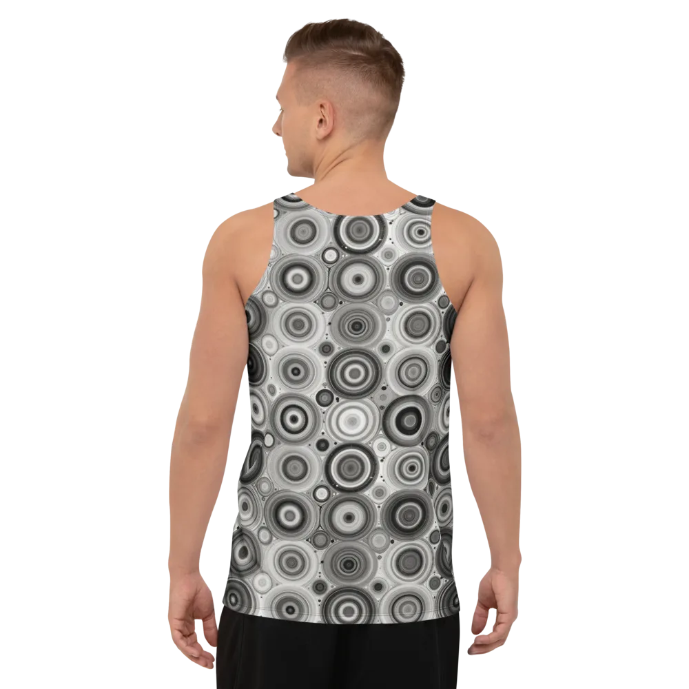 Monochrome Orbits on Men's Tank Top — Back