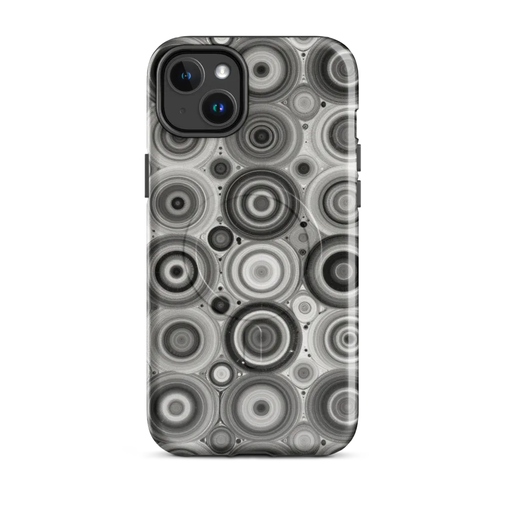 Monochrome Orbits on MagSafe Tough Case for iPhone® — Front