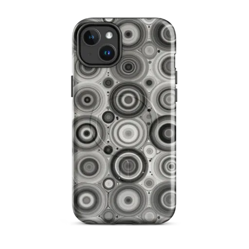 Monochrome Orbits on a MagSafe Tough Case for iPhone®