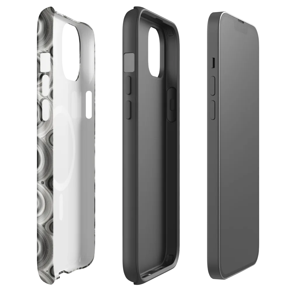 Monochrome Orbits on MagSafe Tough Case for iPhone® — Front