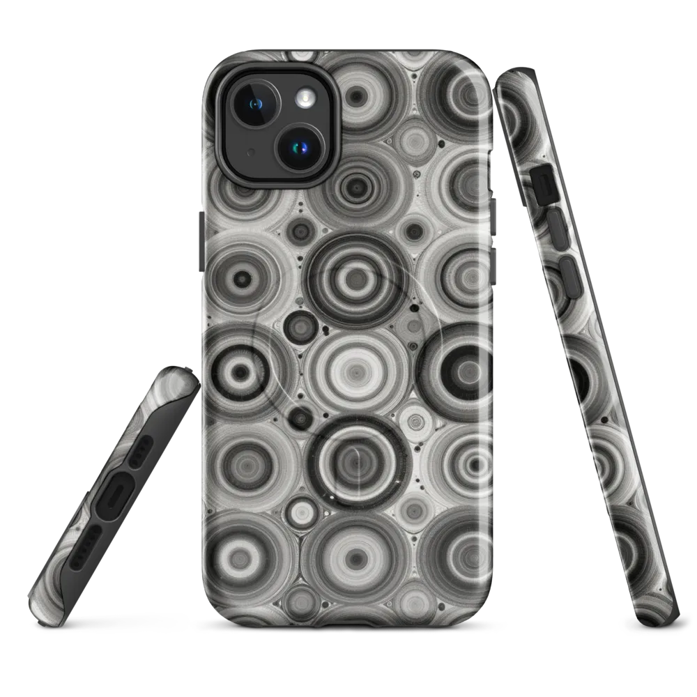 Monochrome Orbits on MagSafe Tough Case for iPhone® — Front