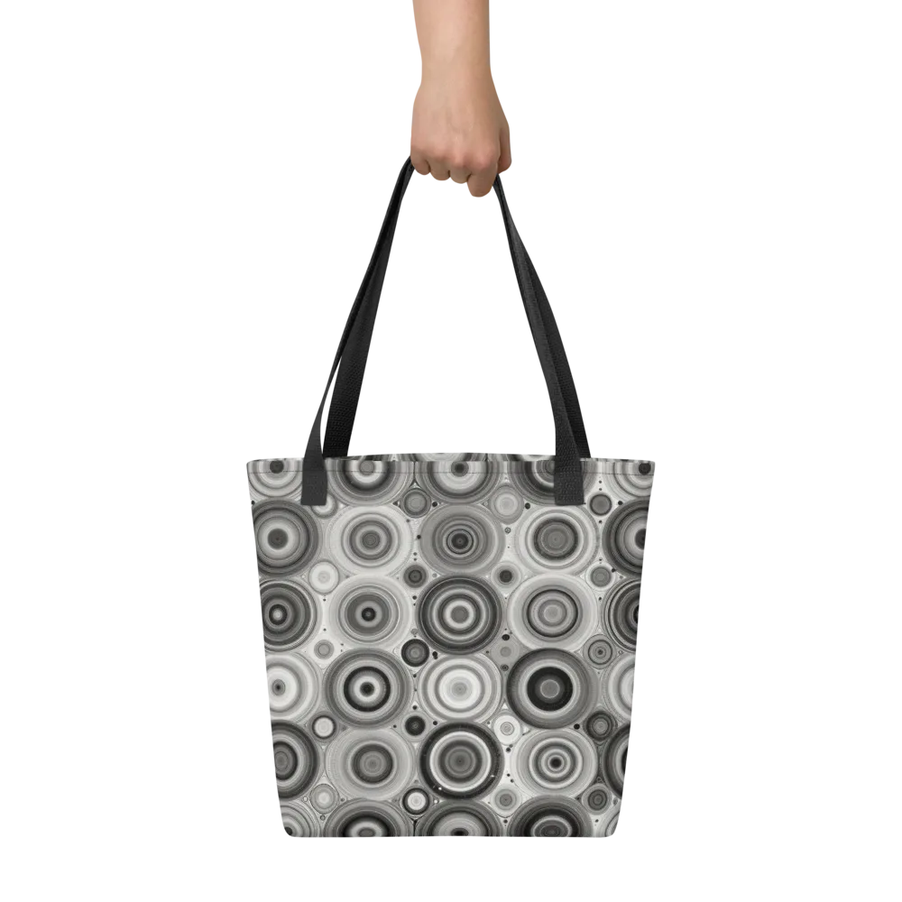 Monochrome Orbits on Tote Bag — Front