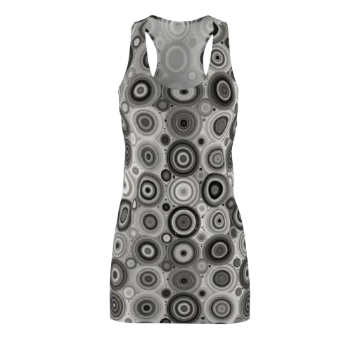 Monochrome Orbits on a Racerback Dress