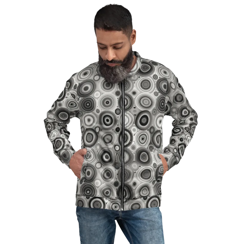 Monochrome Orbits on Bomber Jacket — Front