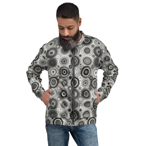 Monochrome Orbits on a Bomber Jacket