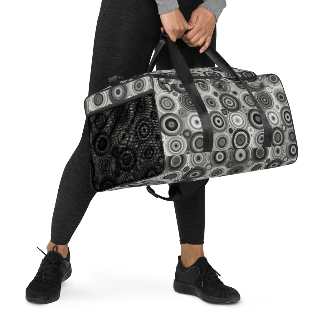 Monochrome Orbits on Duffle Bag — Right Front