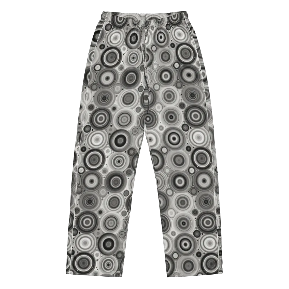Monochrome Orbits on Women's Pajama Pants — Front