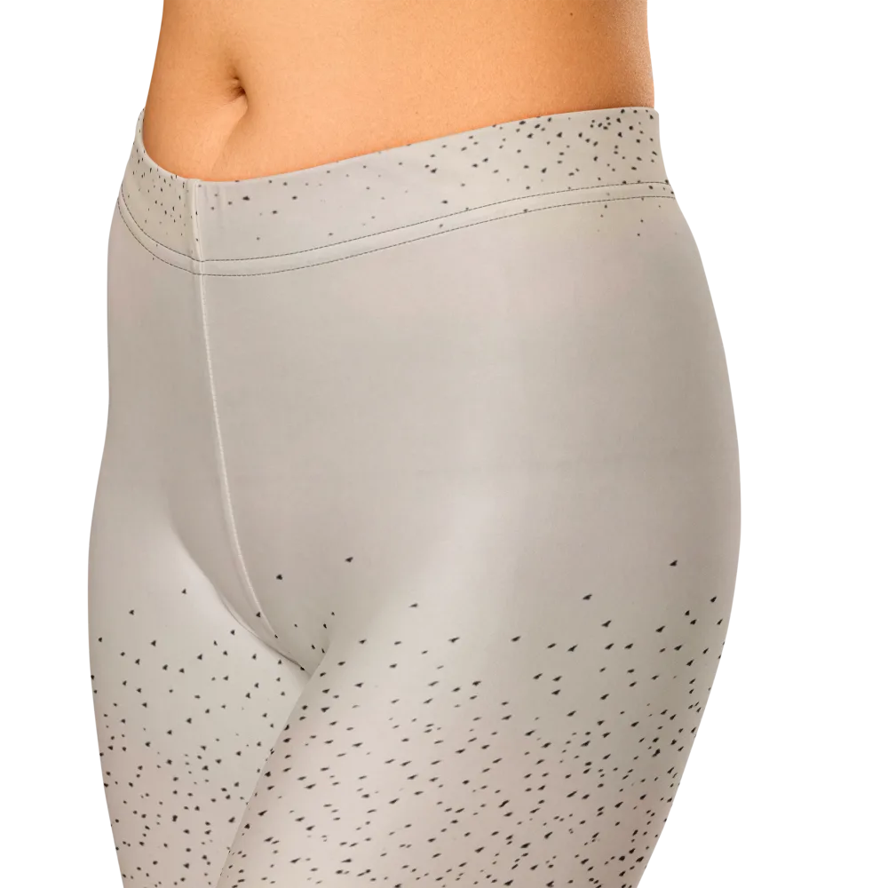 Flock At Dusk on Capri Leggings — Zoomed-in