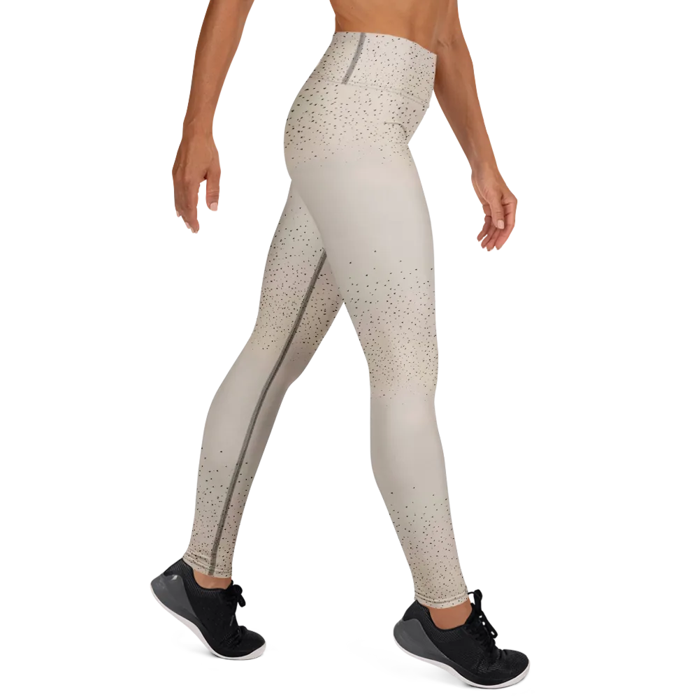 Flock At Dusk on Yoga Leggings — Right