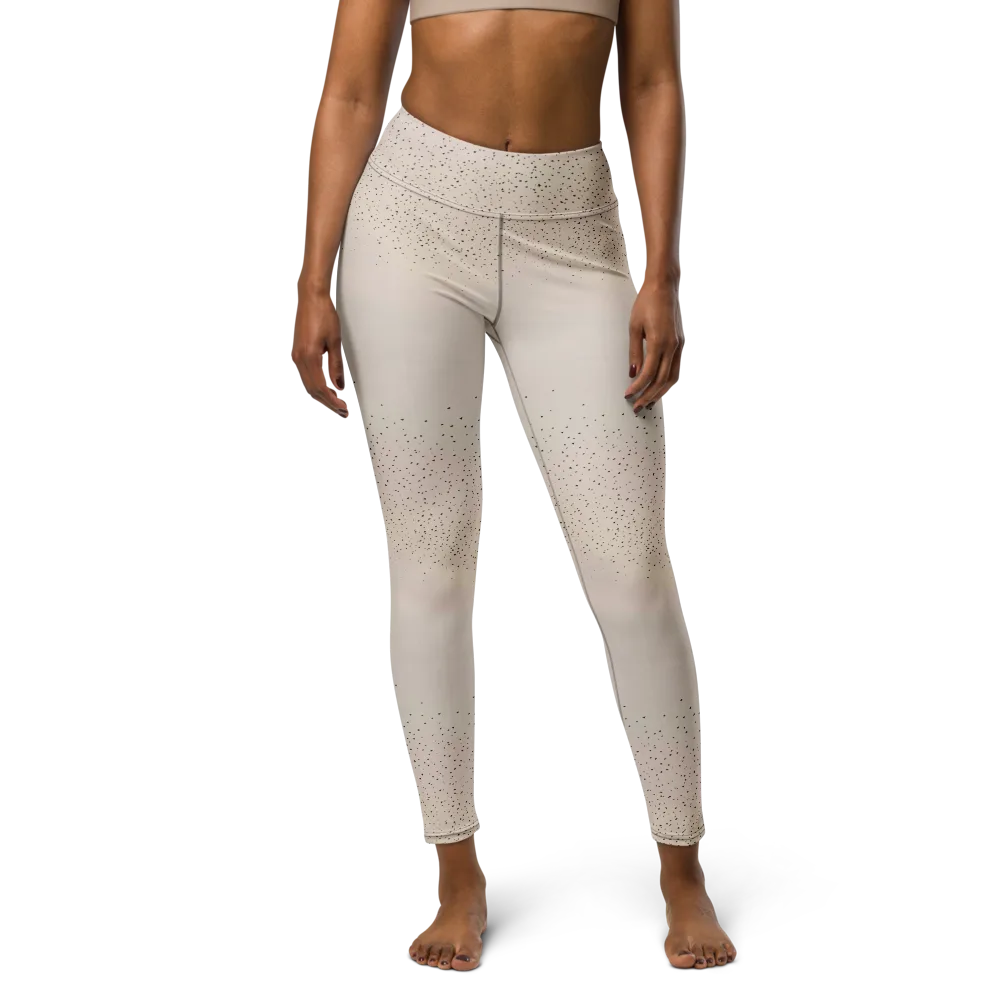 Flock At Dusk on Yoga Leggings — Front