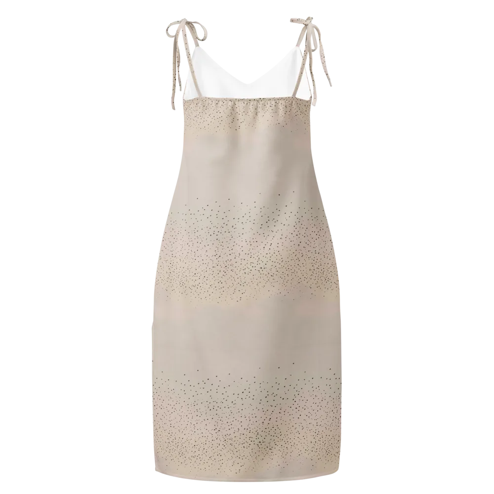 Flock At Dusk on Slip Dress — Back