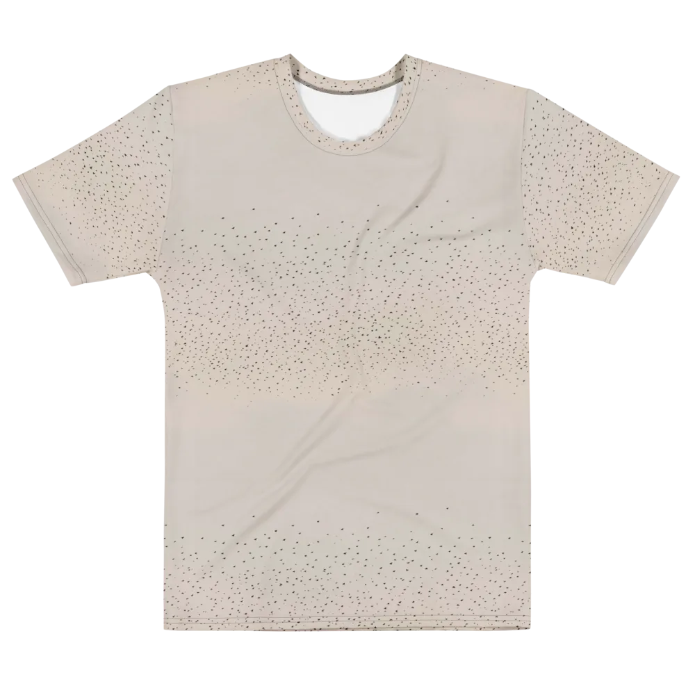 Flock At Dusk on Men's Cotton Crew Neck T-Shirt — Front