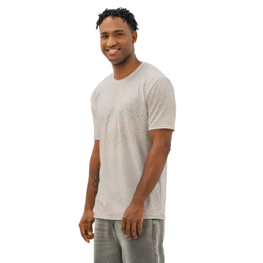 Flock At Dusk on a Men's Cotton Crew Neck T-Shirt