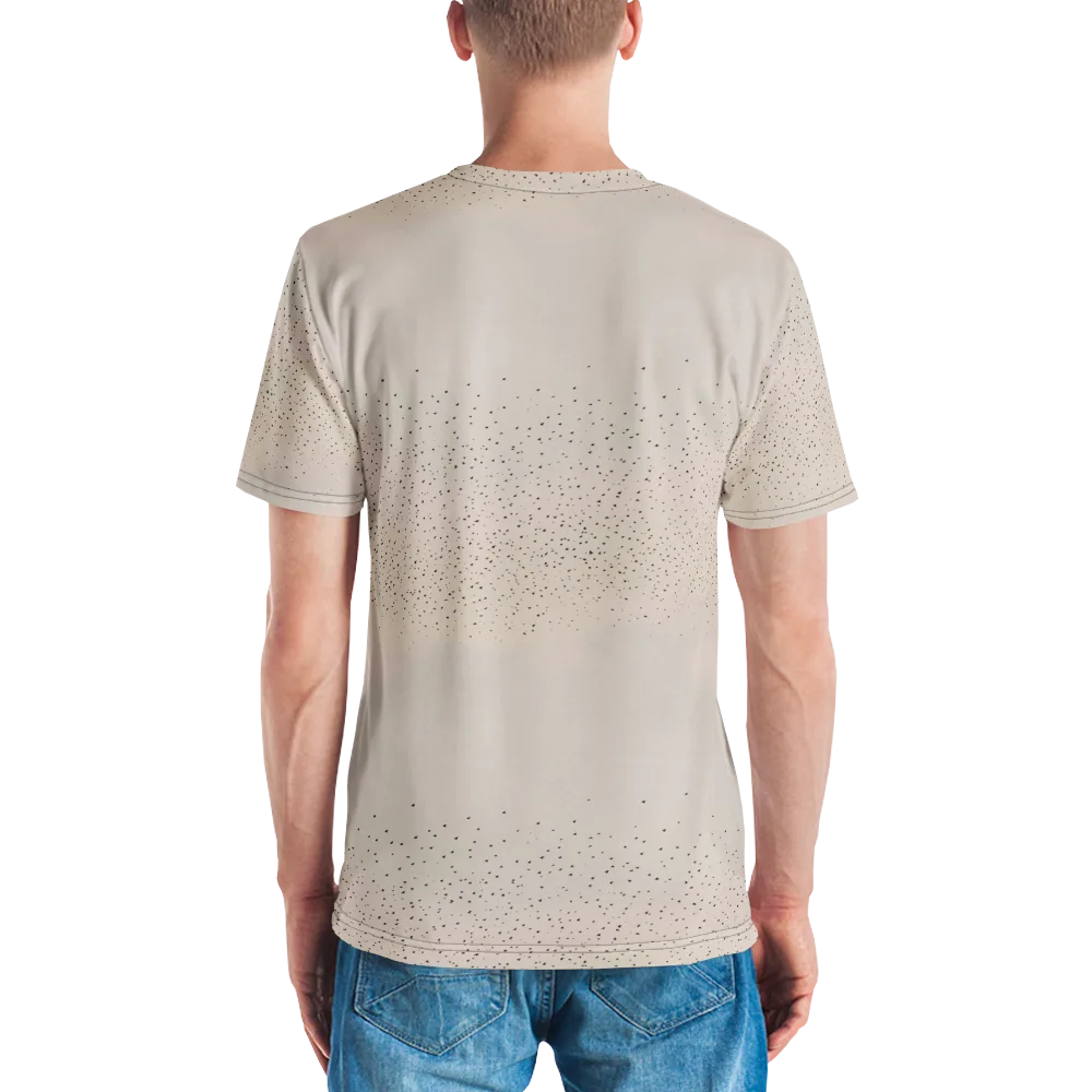 Flock At Dusk on Men's Crew Neck T-Shirt — Back