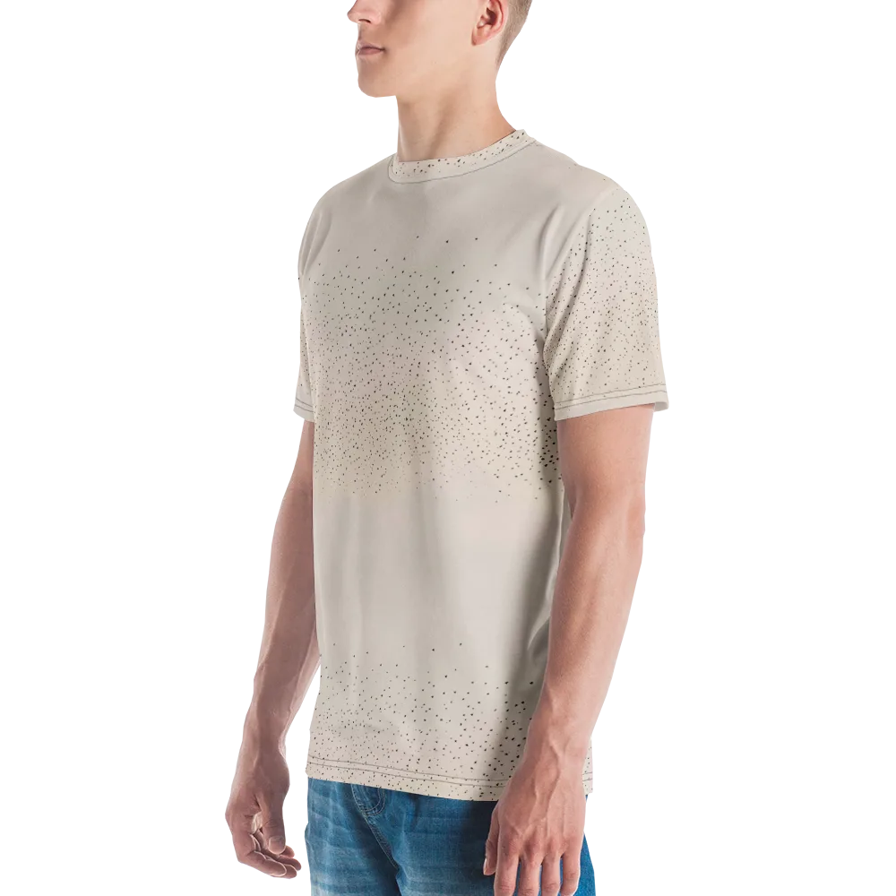 Flock At Dusk on Men's Crew Neck T-Shirt — Left