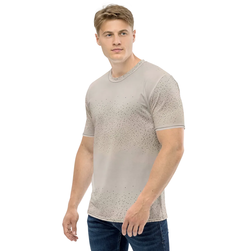 Flock At Dusk on Men's Crew Neck T-Shirt — Left
