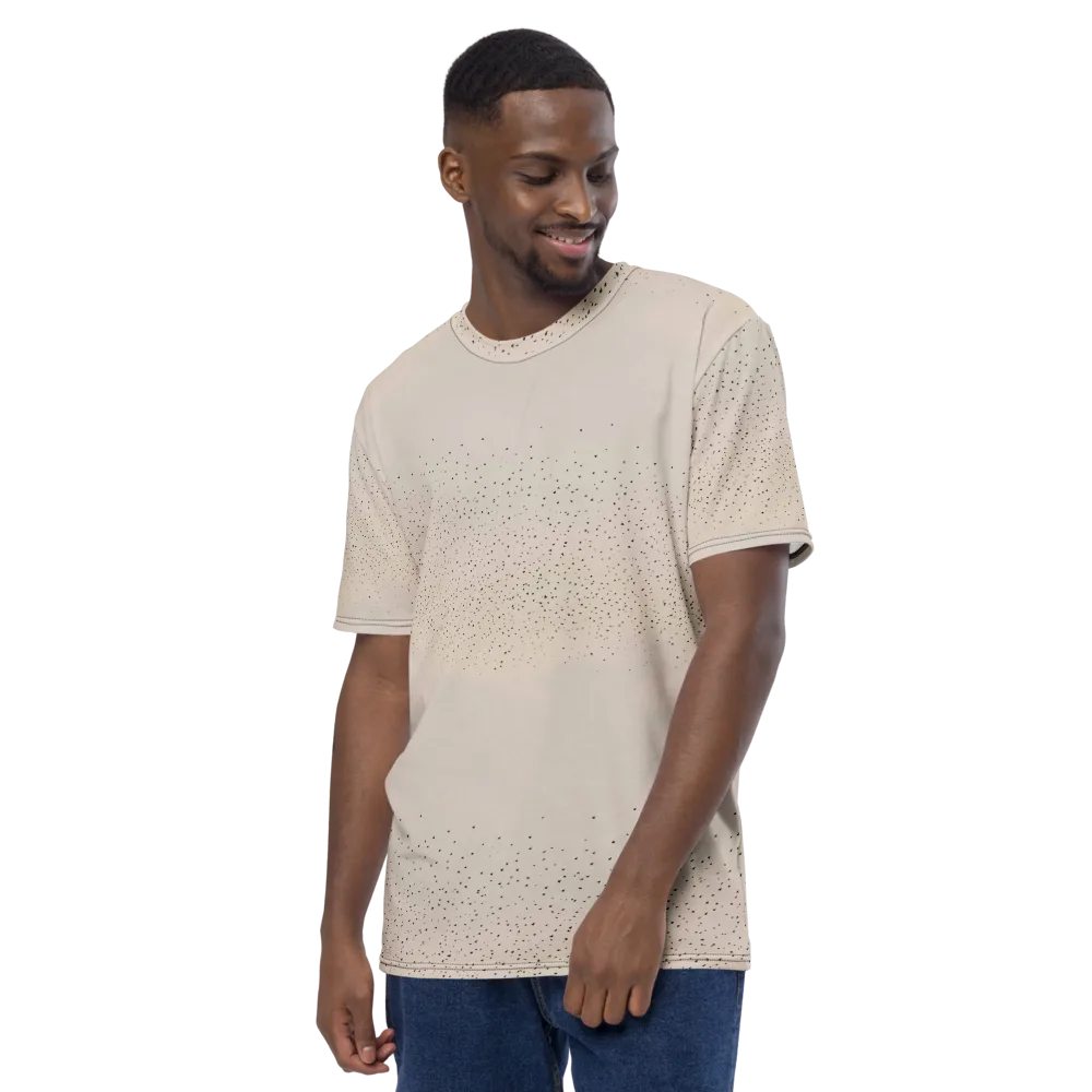Flock At Dusk on Men's Crew Neck T-Shirt — Left