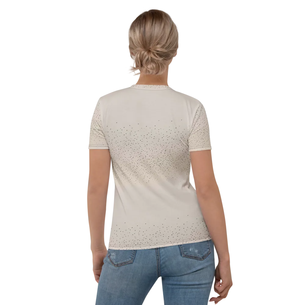 Flock At Dusk on Women's Crew Neck T-Shirt — Back