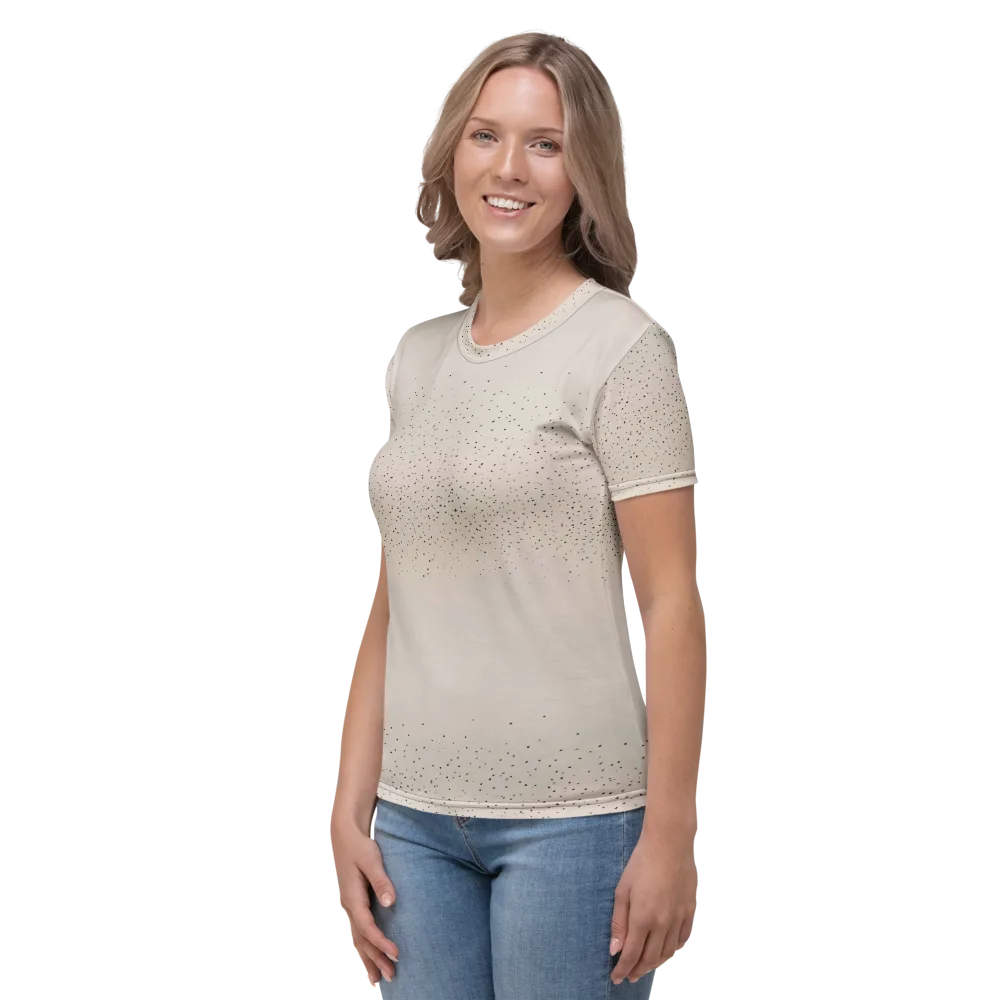 Flock At Dusk on Women's Crew Neck T-Shirt — Left