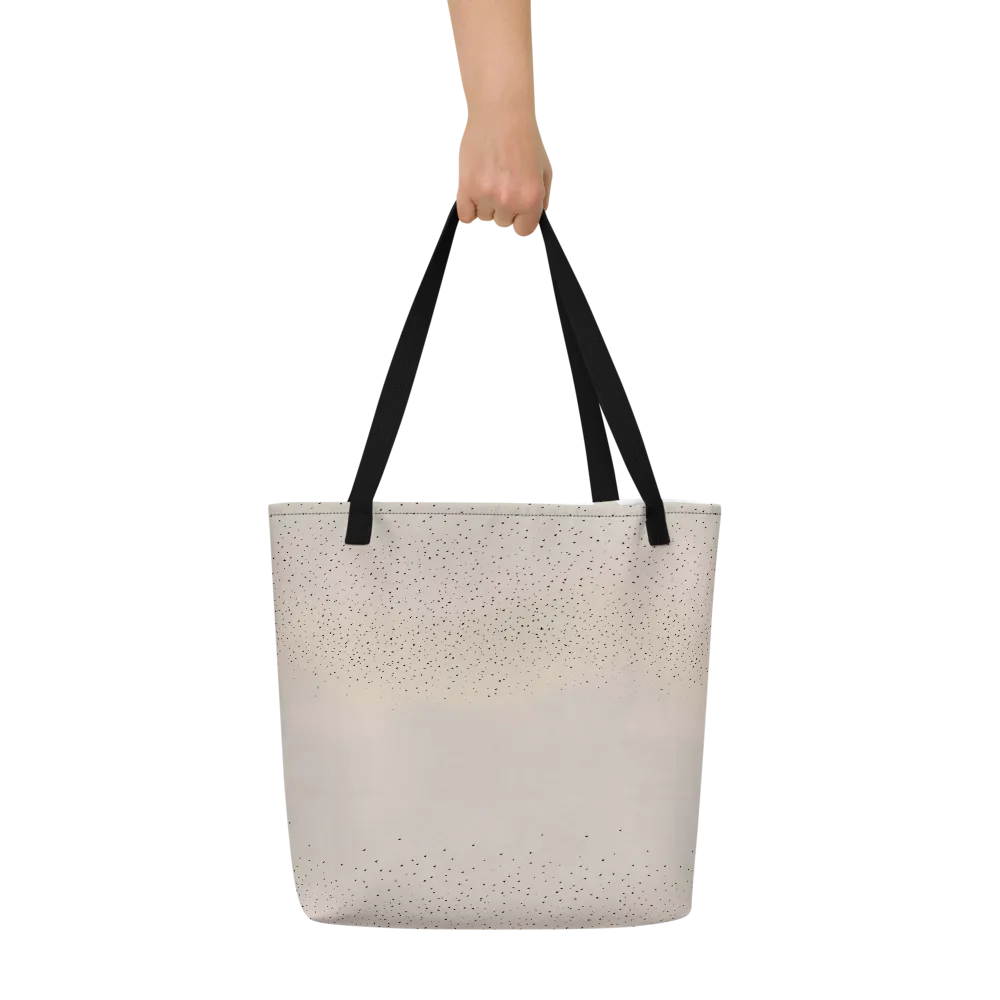 Flock At Dusk on Large Tote Bag W/ Pocket — Front
