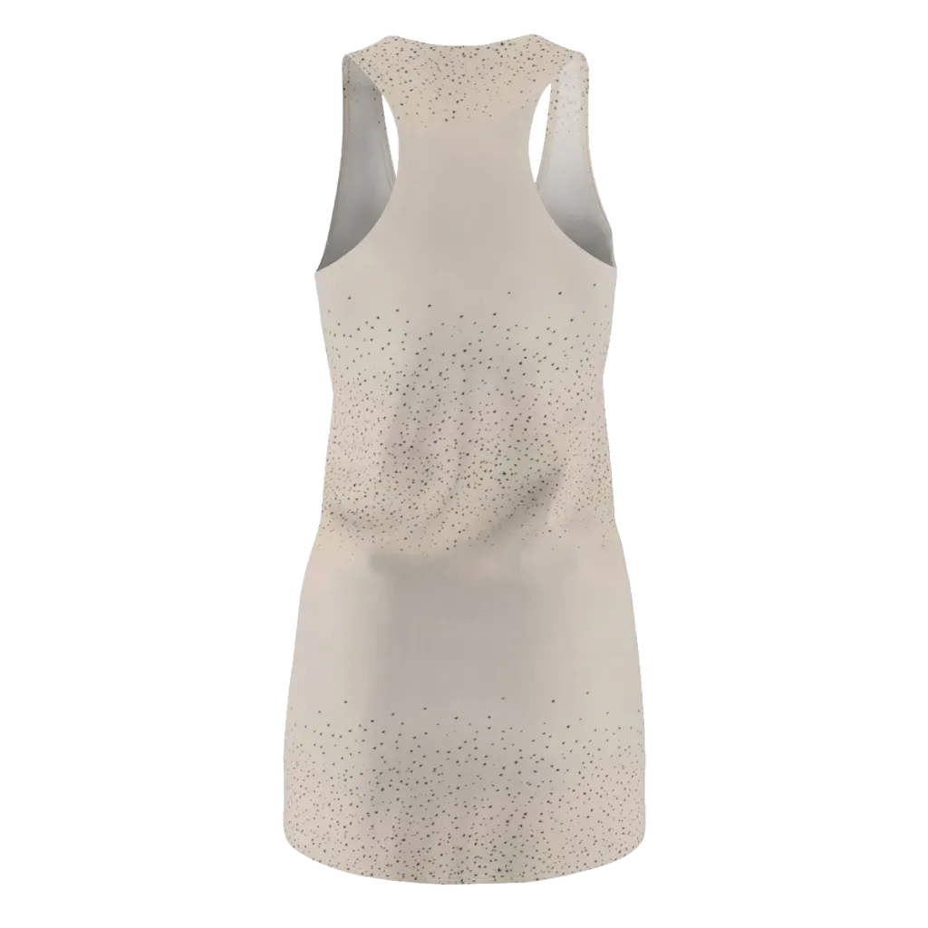 Flock At Dusk on Racerback Dress — Back