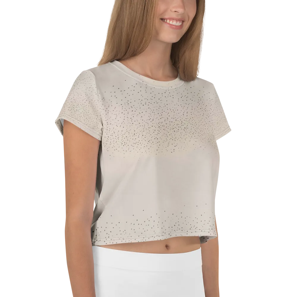 Flock At Dusk on Crop Tee — Right
