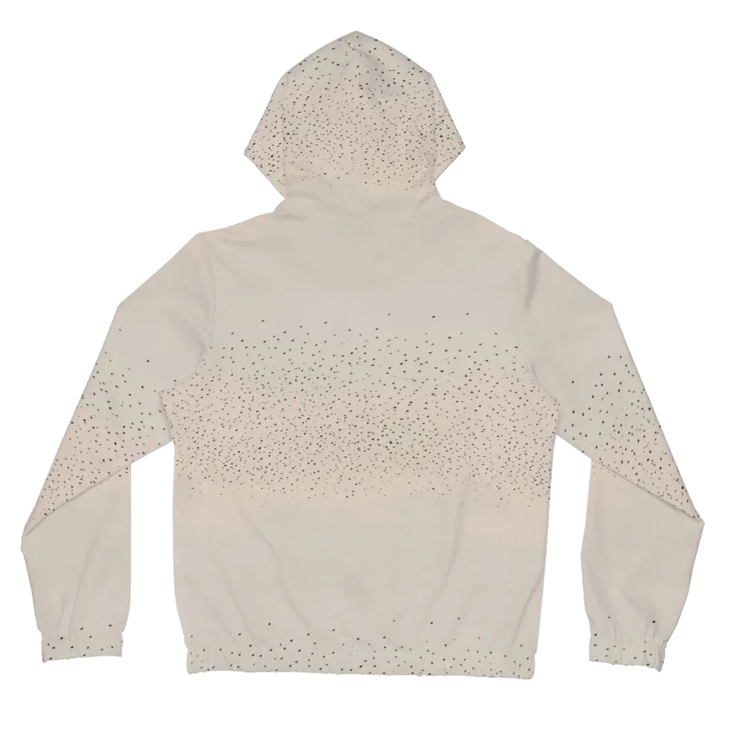 Flock At Dusk on Women's Full-Zip Hoodie — Back
