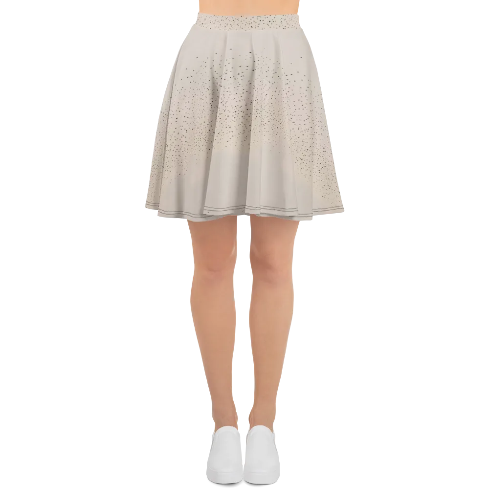 Flock At Dusk on Skater Skirt — Front