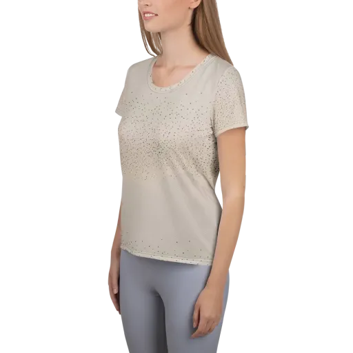 Flock At Dusk on a Women's Athletic T-Shirt