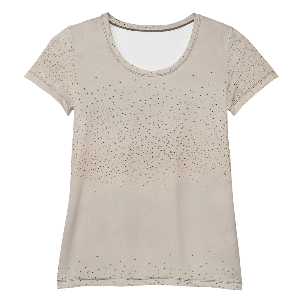 Flock At Dusk on Women's Athletic T-Shirt — Front