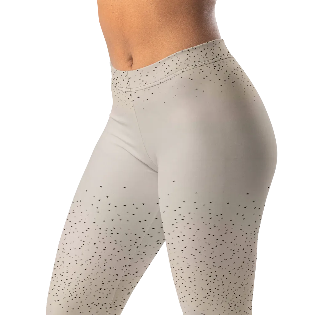 Flock At Dusk on Leggings — Left Front