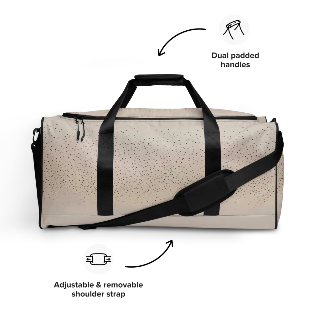 Flock At Dusk on Duffle Bag — Front