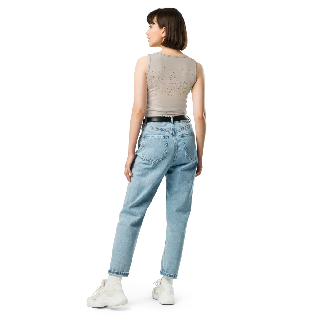 Flock At Dusk on Crop Top — Back