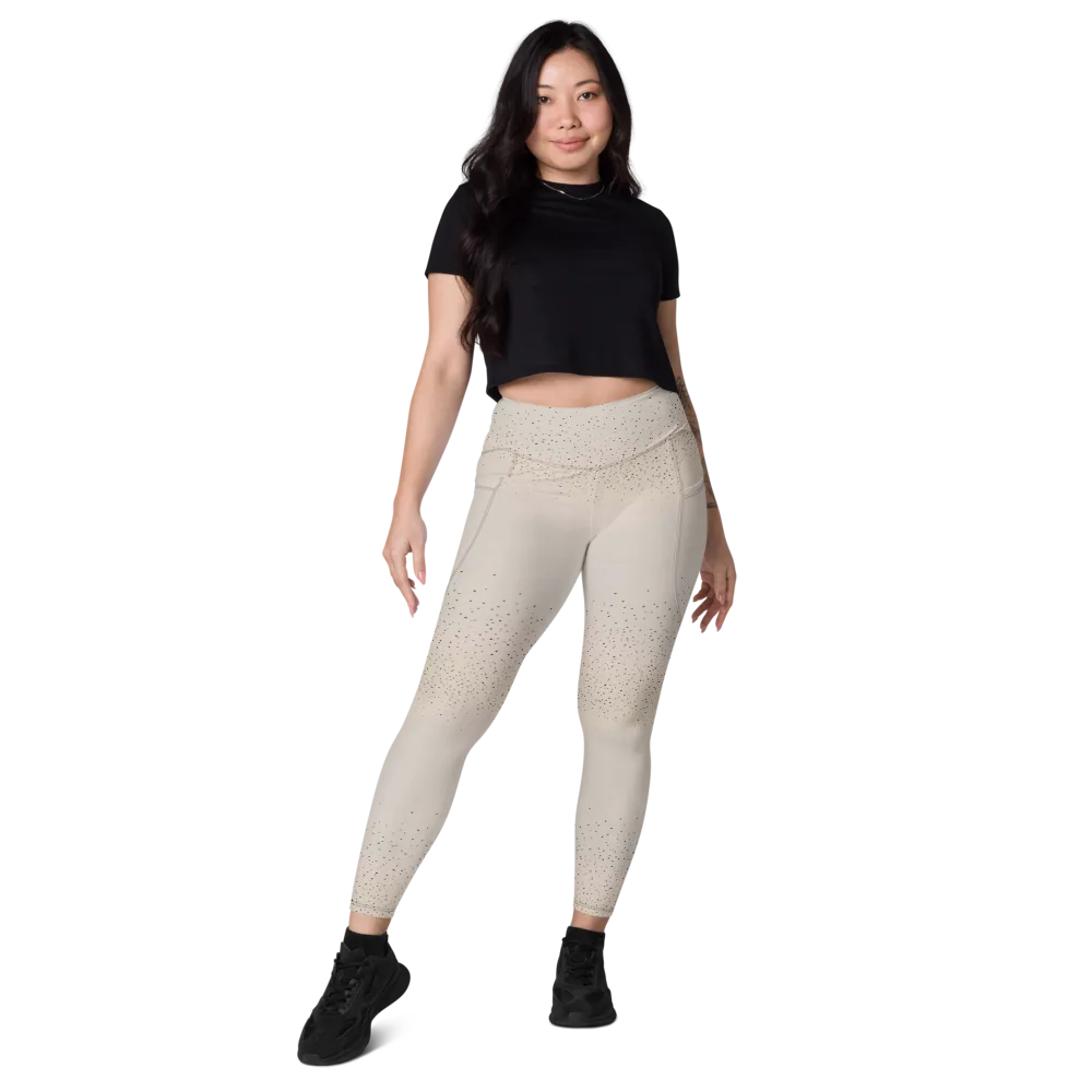 Flock At Dusk on Leggings with Pockets — Front