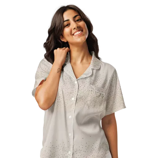 Flock At Dusk on a Women's Short Sleeve Pajama Top