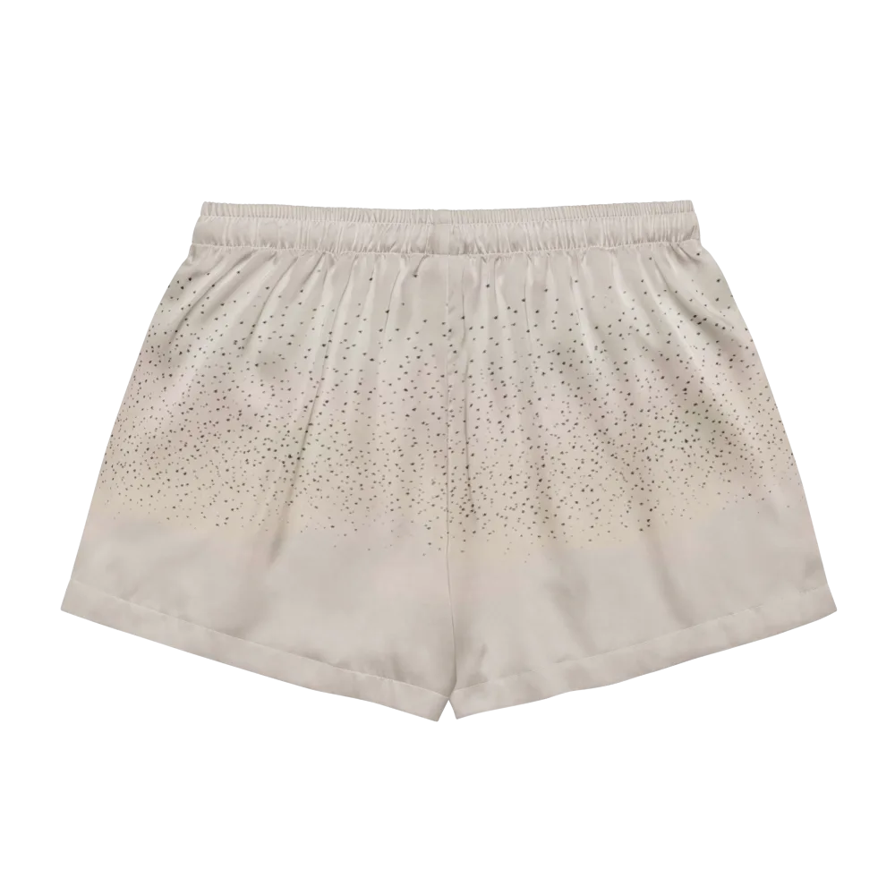 Flock At Dusk on Women's Pajama Shorts — Back