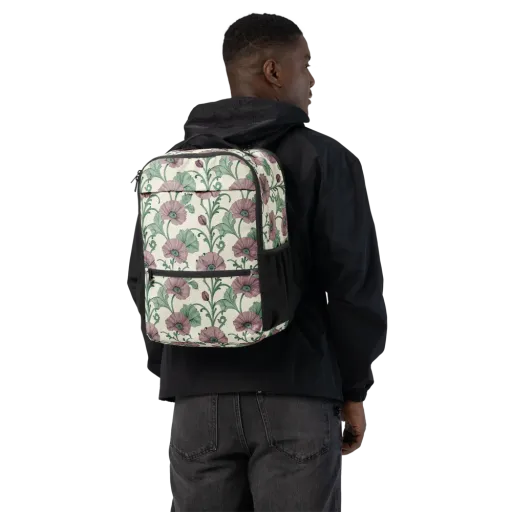 Mauve Poppy Reverie on a Utility Backpack